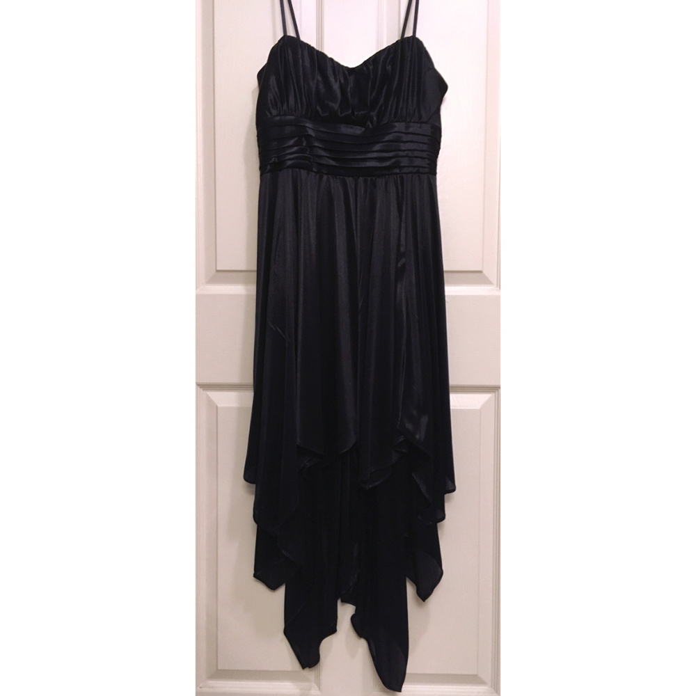 Flowy Black Spaghetti Strap Dress